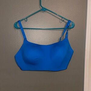 Blue wireless bra